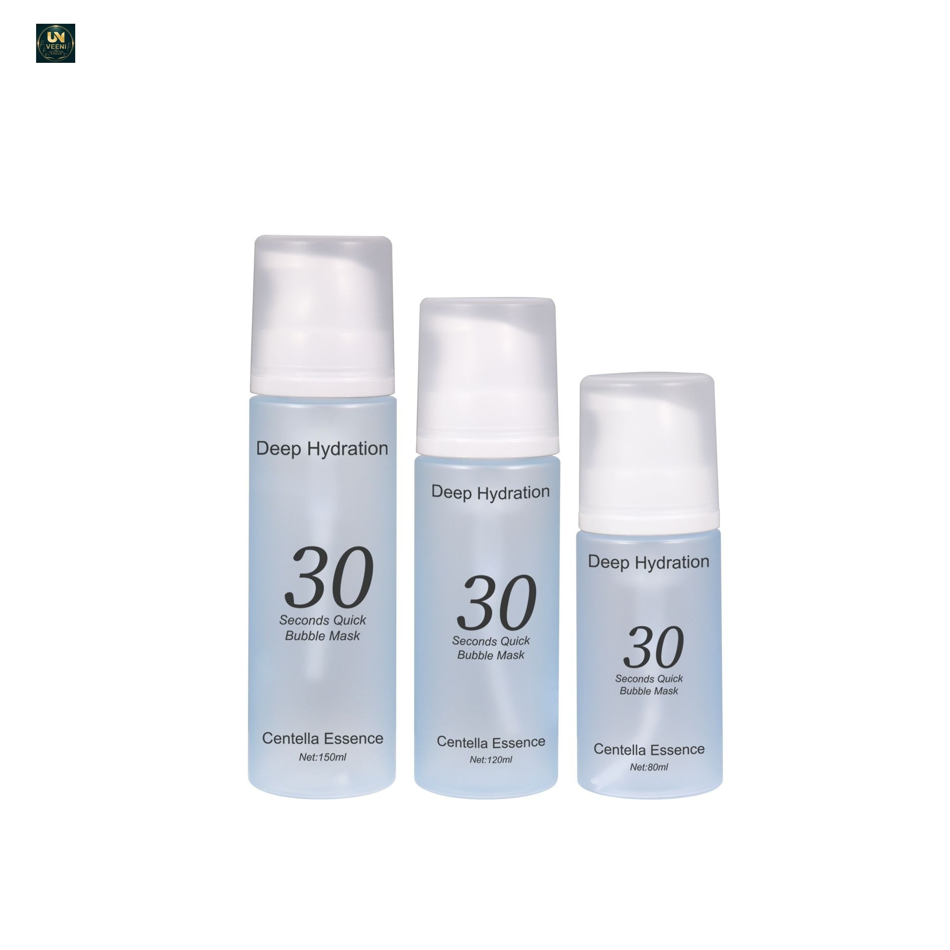 KY746 - Chai Nhựa PET Hai Lớp Đựng Mặt Nạ Bọt Mini 80-150ml