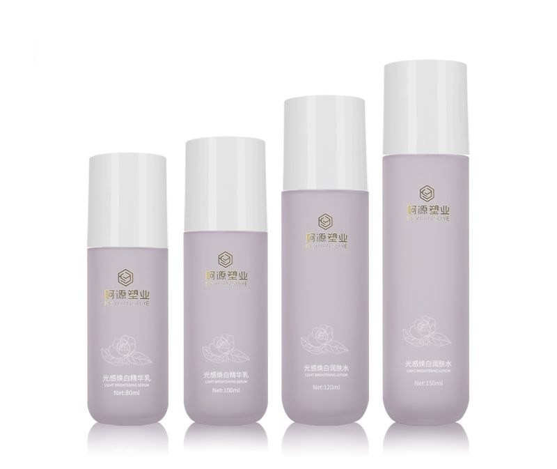 KY201-1 - Chai Dưỡng Da Nhựa PETG Tím Nhám Trong Suốt Cao Cấp