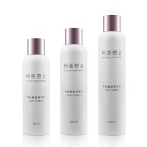 Chai Nhựa PET Đựng Toner Trắng Nhám Nắp Vặn Rose Gold - KY044