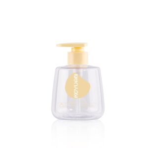 Chai Bơm Kem Tay Nhựa PET Trong Suốt 300ml Thiết Kế Độc Đáo - KY241