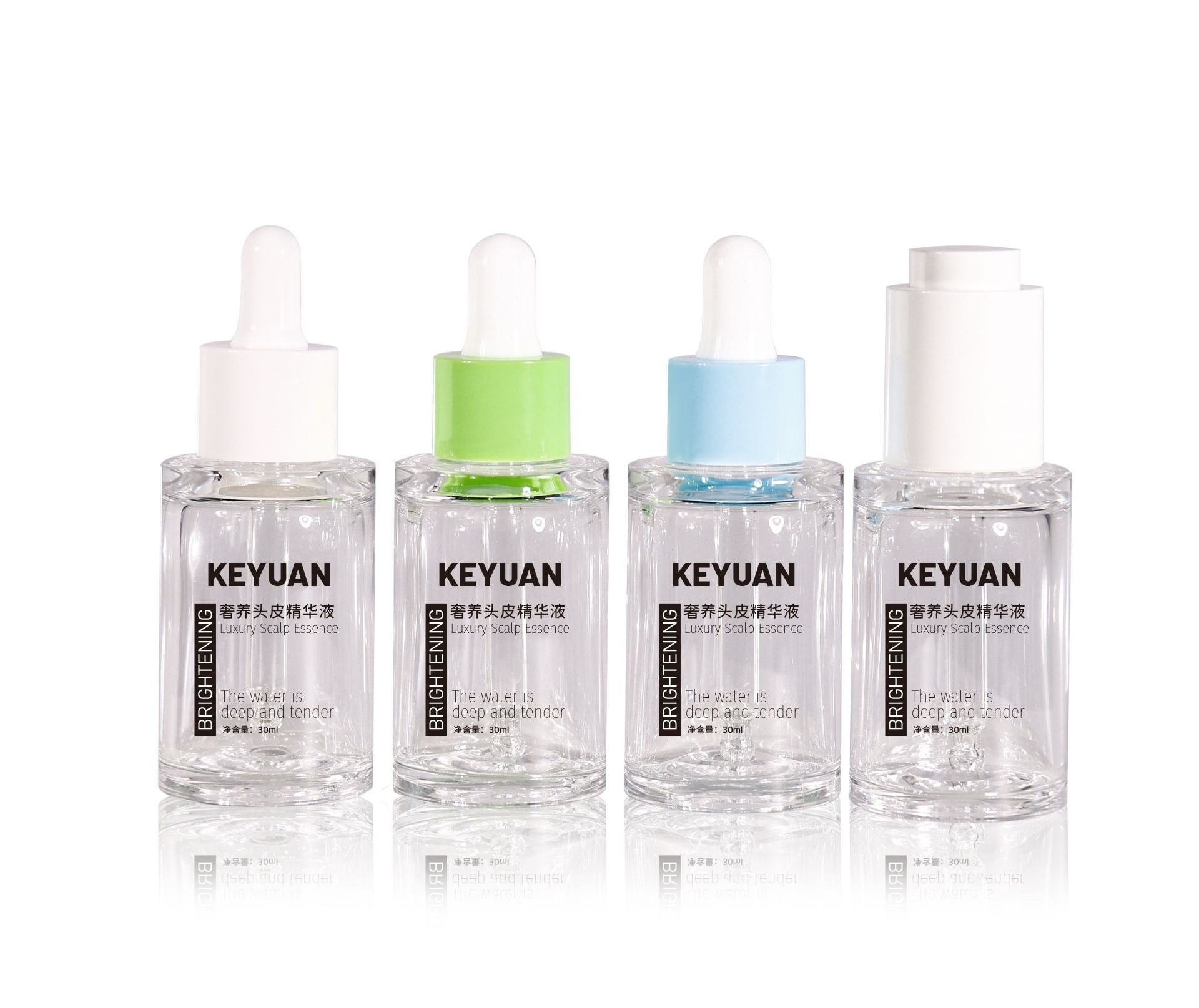 KY273 - Chai Nhỏ Giọt Nhựa Tròn Trong Suốt Đựng Serum, Tinh Dầu Dưỡng Da
