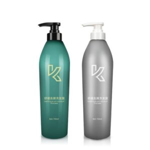 Chai Nhựa PET 750ml Đựng Dầu Gội/Dầu Xả Màu Xanh Xám, Dung Tích Lớn Thân Thiện Môi Trường - KY015