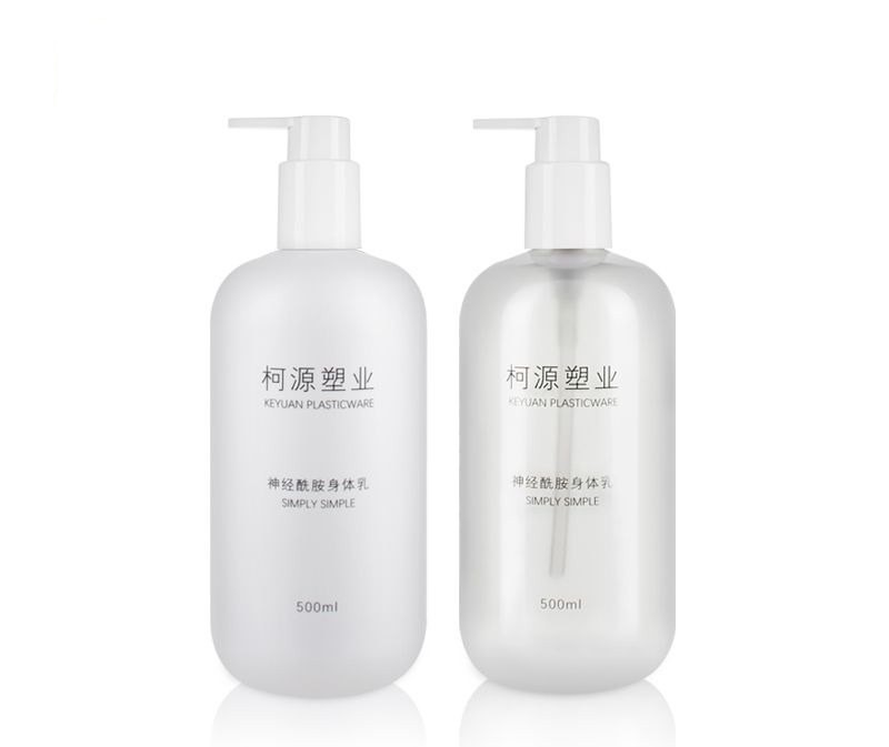 KY067 - Chai nhựa PET 500ml dung dau goi, sua tam gia dinh, nap bom hieu ung UV
