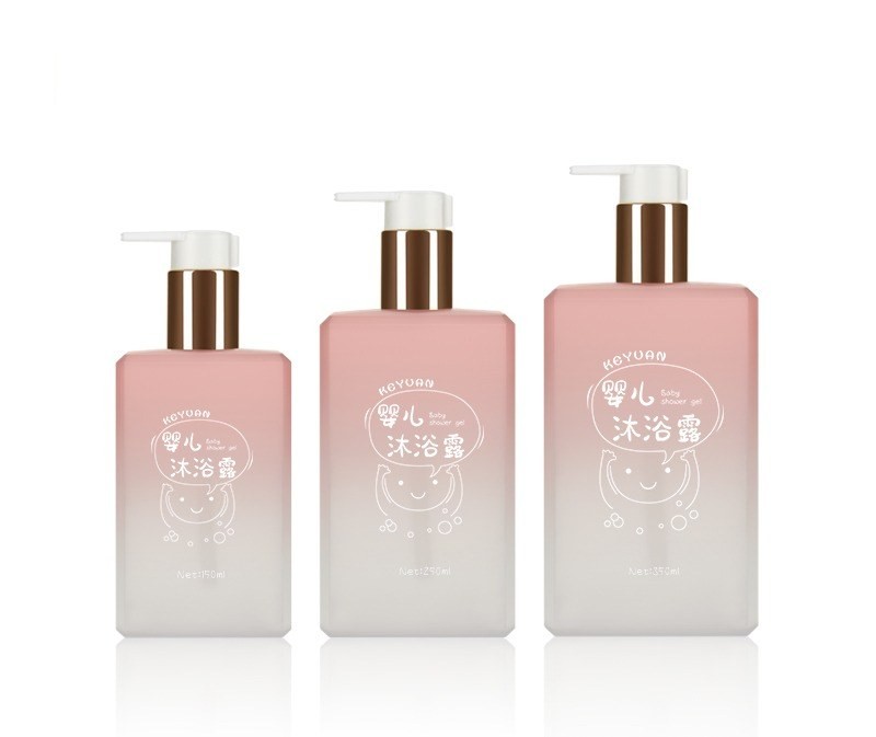 KY022-3 - Chai Nhựa PETG Đựng Sữa Tắm Bé 200ml/250ml/320ml, Bơm Hiệu Ứng UV