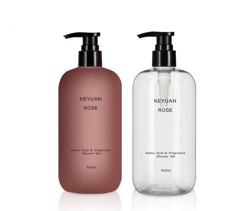 KY068 - Chai Nhựa PET 500ml Vòi Bơm Đựng Sữa Tắm, Dầu Gội, Nắp Hiệu Ứng UV