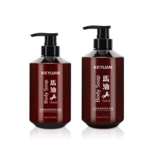 Chai Nhựa PET Nâu Đựng Dầu Gội, Sữa Tắm, Dầu Xả Dưỡng Ẩm Tinh Dầu Ngựa 300ml/500ml - KY127