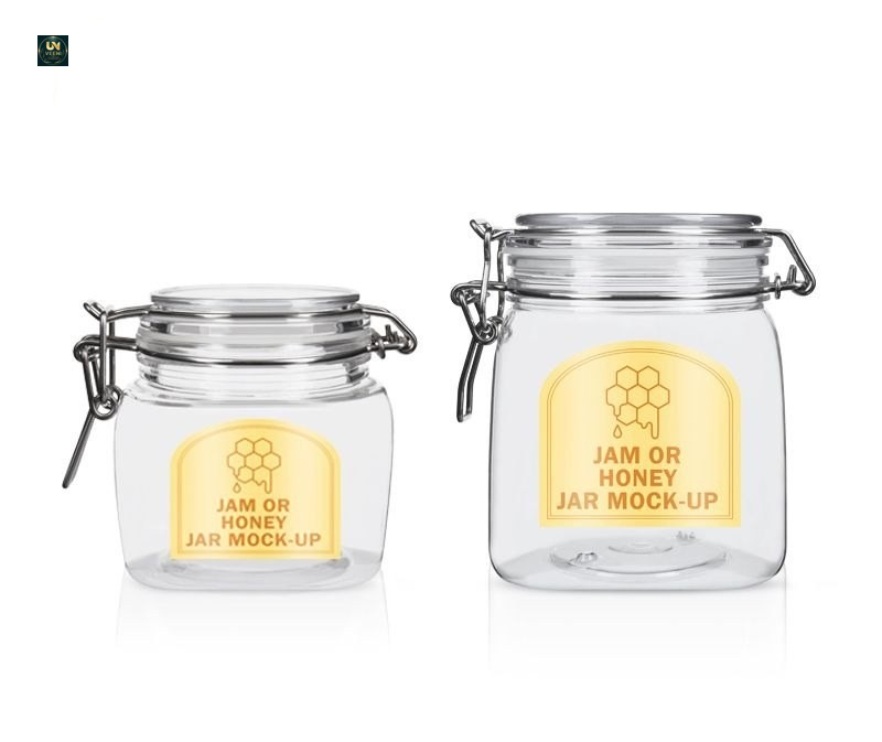 Hũ Nhựa PET Đựng Mật Ong Kiểu Dáng Độc Đáo 220ml/500ml - KY004PC