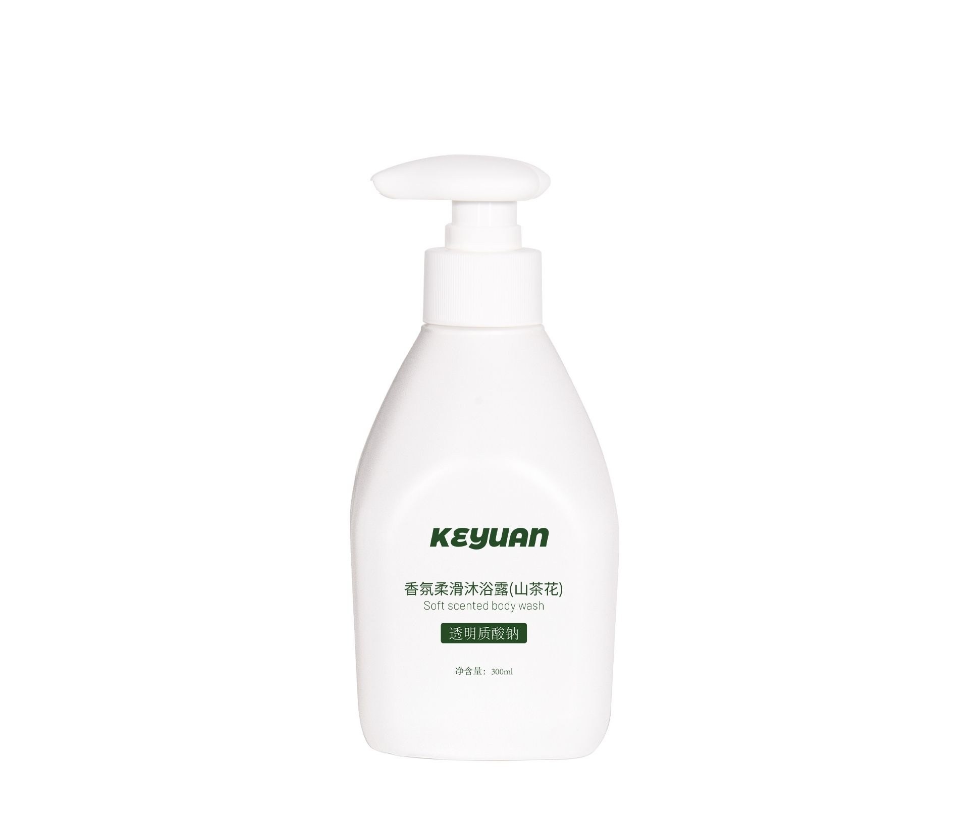 Chai Nhựa HDPE 300ml Màu Trắng Có Vòi Bơm Đựng Sữa Tắm - KY255