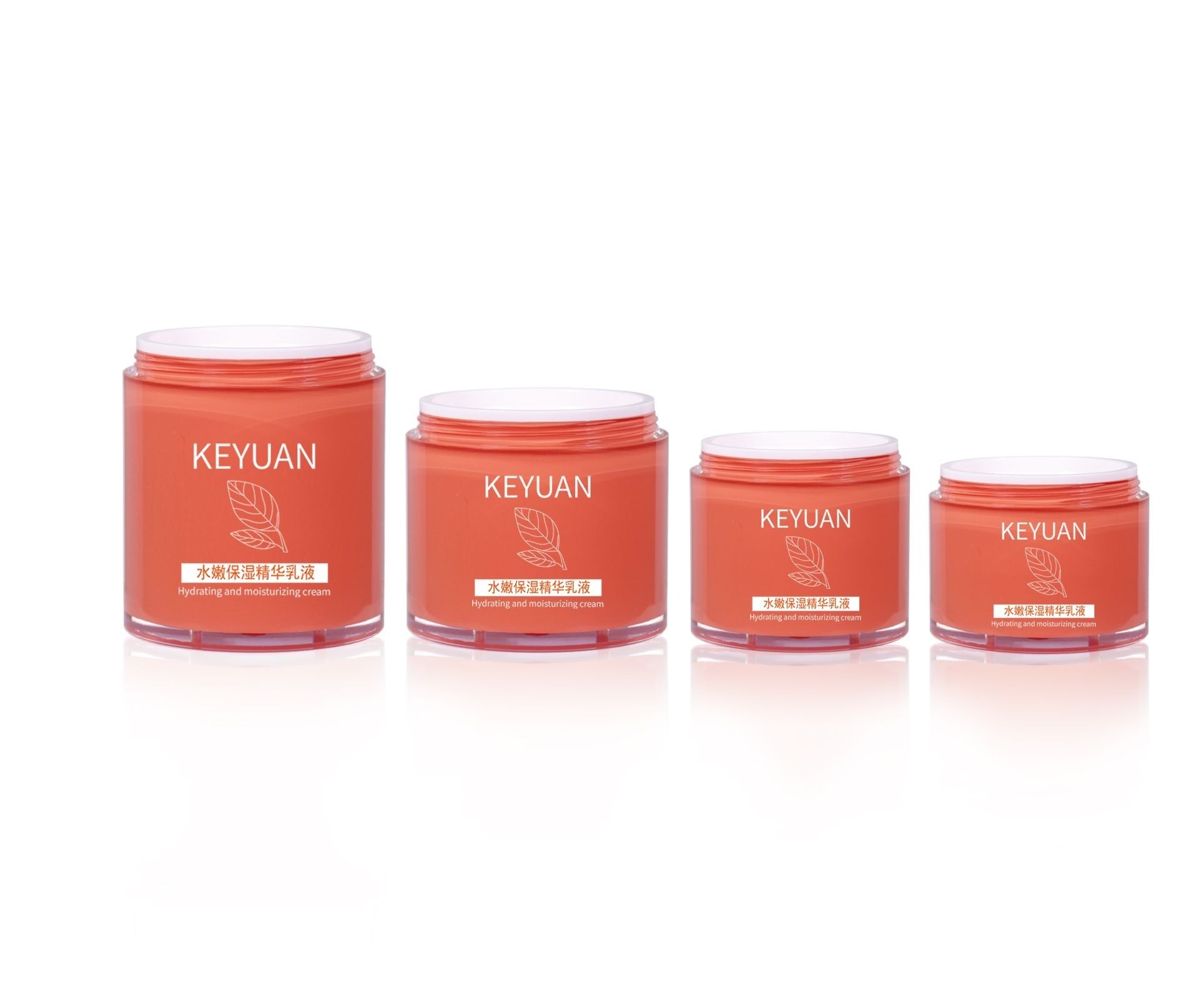 KY298 - Bộ hũ kem 2 lớp PET 15g/30g/50g/100g, dùng cho kem dưỡng ẩm da