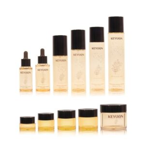KY217 - Bộ Chai Lọ Mỹ Phẩm Cao Cấp: Chai Lotion & Hũ Kem Dưỡng Da