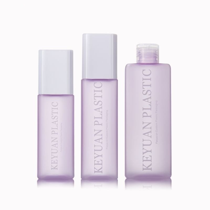 KY098-2 - Chai nhựa bơm lotion nhám tím sang trọng 100ml/120ml/200ml