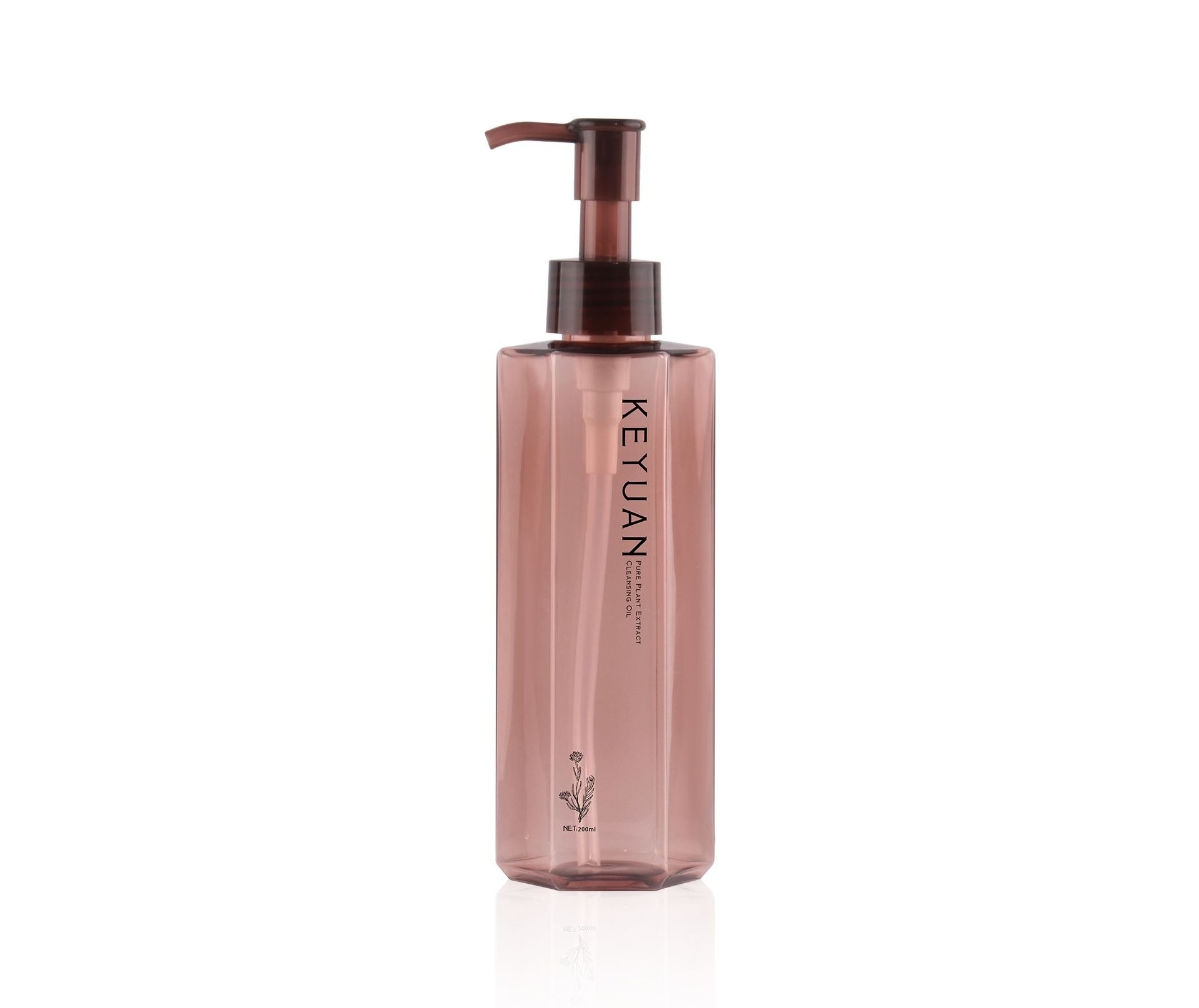 KY239 - Chai Nhựa PET 200ml Đựng Dầu Tẩy Trang/Dầu Tắm Cao Cấp Có Vòi Bơm
