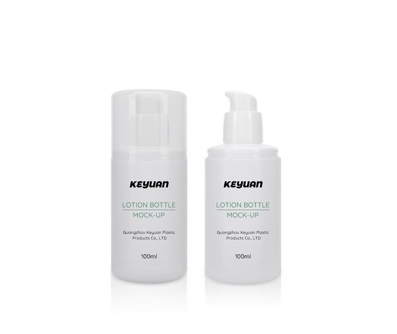 Chai Lotion Nhựa HDPE 100ml Nắp Bơm Trắng - KY077