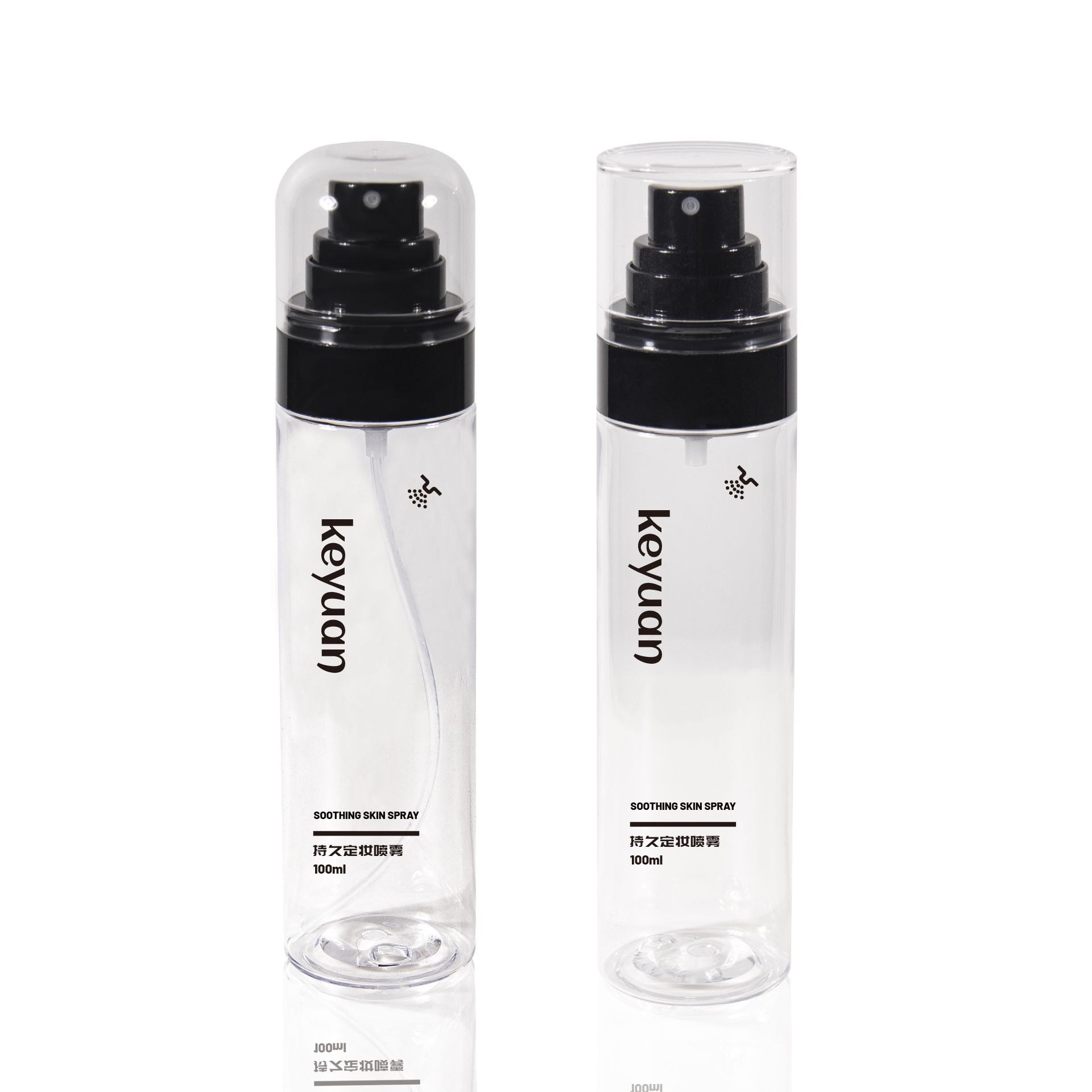 KY271 - Chai Xịt Sương Mịn Nhựa PET Trong Suốt 100ml Đựng Mỹ Phẩm, Toner