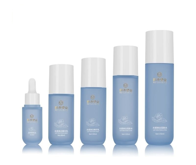 KY201-1 - Chai Nhỏ Giọt Nhựa PETG Xanh Dương Mờ Cao Cấp (Serum/Toner/Lotion)