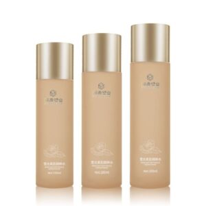 Bộ Chai Dưỡng Da Cao Cấp PETG Nắp Vàng, Vòi Bơm Lotion - KY201-3
