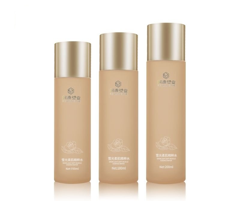 Bộ Chai Dưỡng Da Cao Cấp PETG Nắp Vàng, Vòi Bơm Lotion - KY201-3