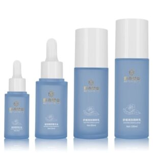 Chai nhựa PETG mờ xanh dương đựng mỹ phẩm 30-100ml - KY201-2