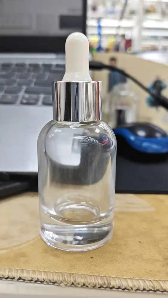 Chai thủy tinh 30ml nắp nhỏ giọt bạc