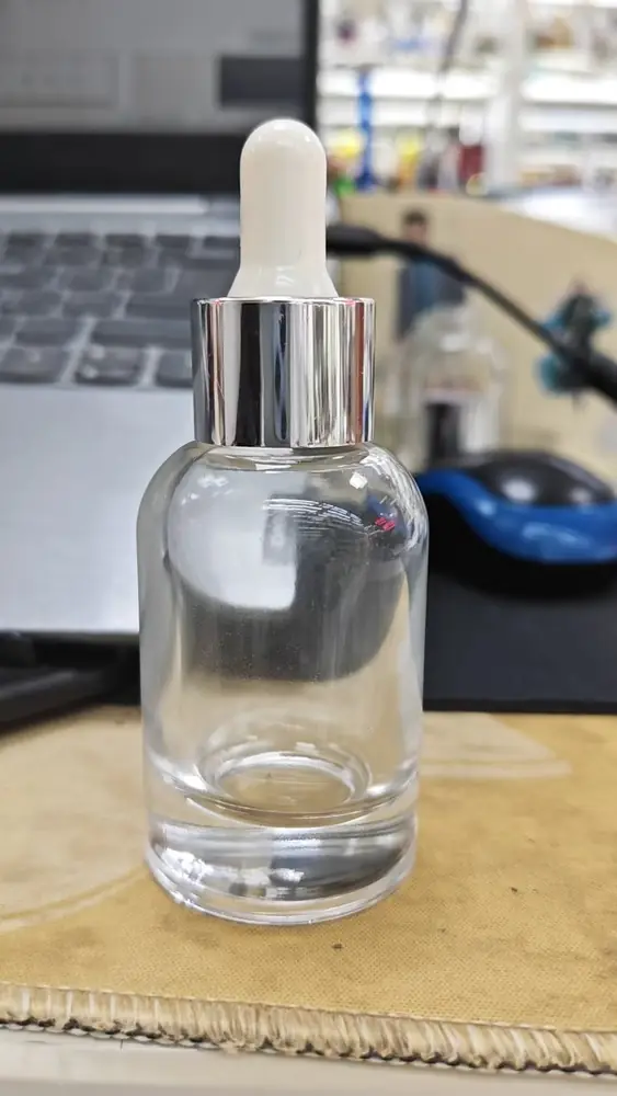 Lọ serum thủy tinh 30ml nắp nhỏ giọt trắng