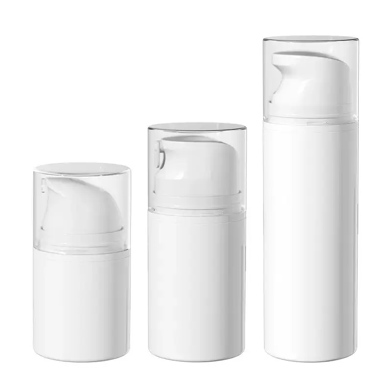Bộ chai airless trắng 30ml 50ml 100ml